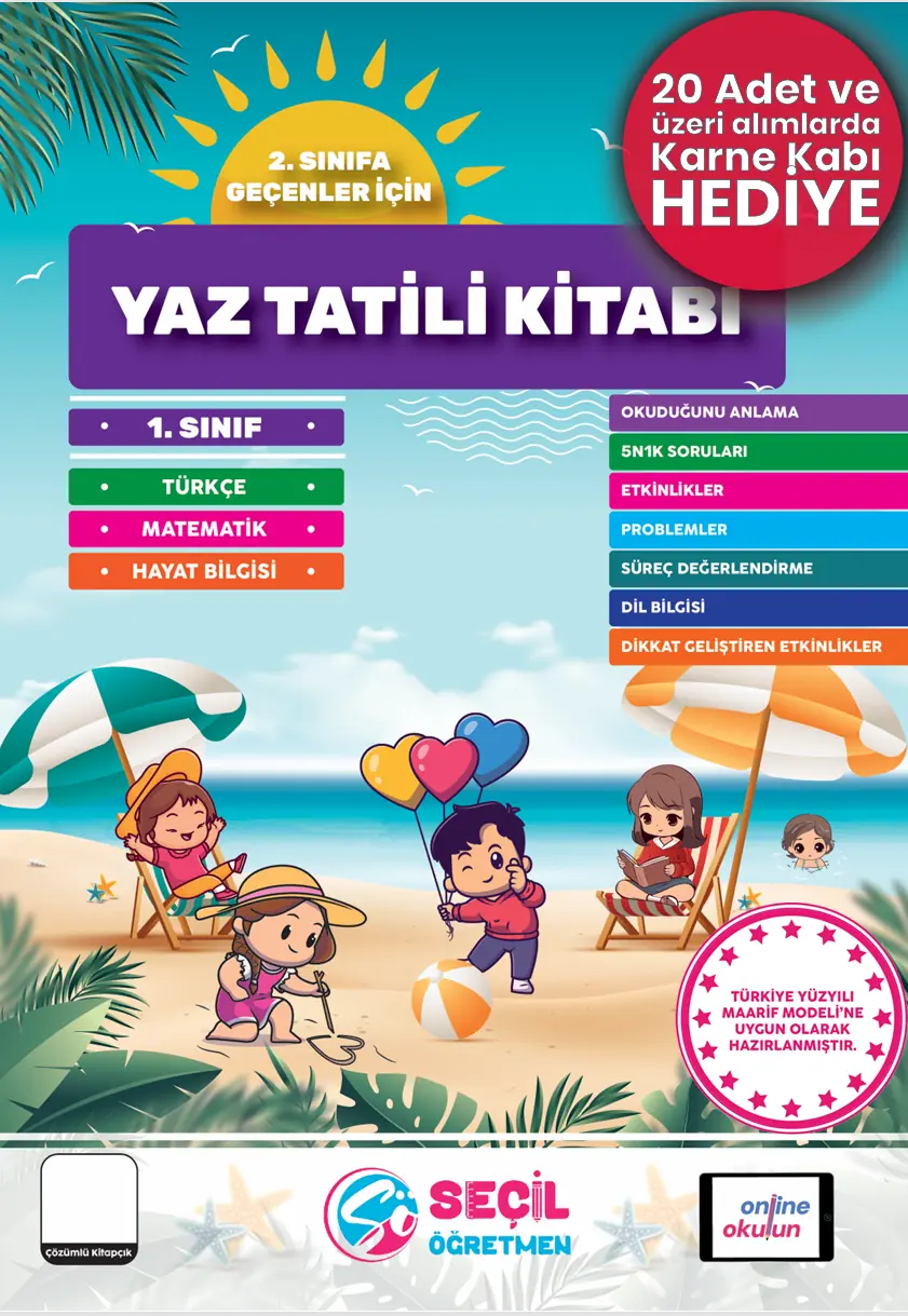 Seçil Öğretmen 1.Sınıf Yaz Tatili Kitabı