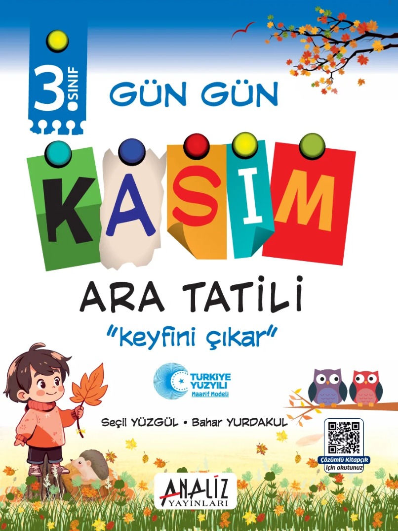 3.Sınıf Gün Gün Kasım Ara Tatili Kitabı