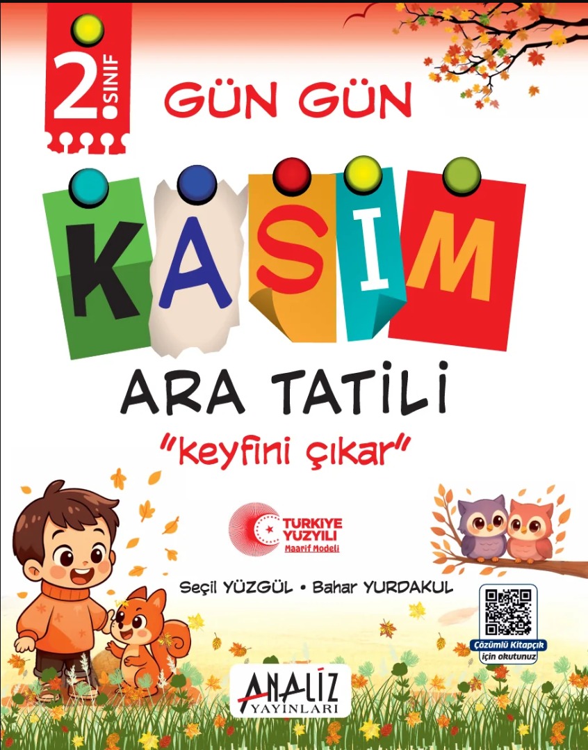 2.Sınıf Gün Gün Kasım Ara Tatili Kitabı